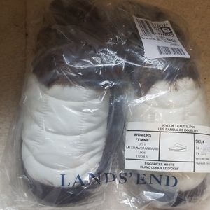Lands End Quilted SlipOns